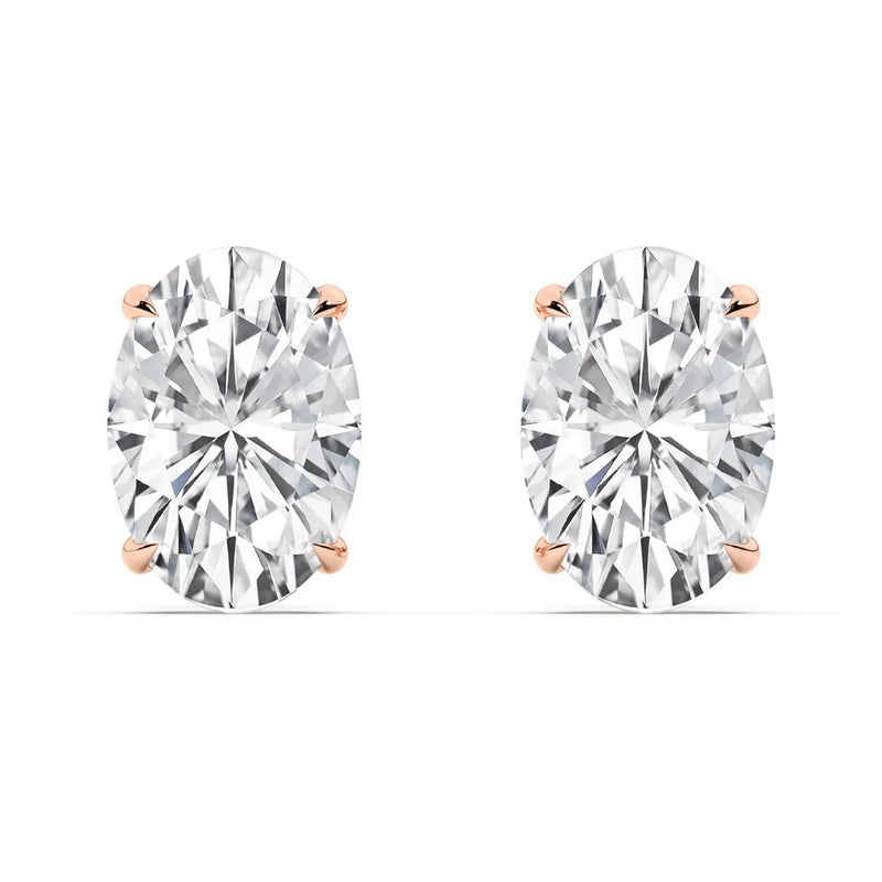 3+3ct Solitaire Studs