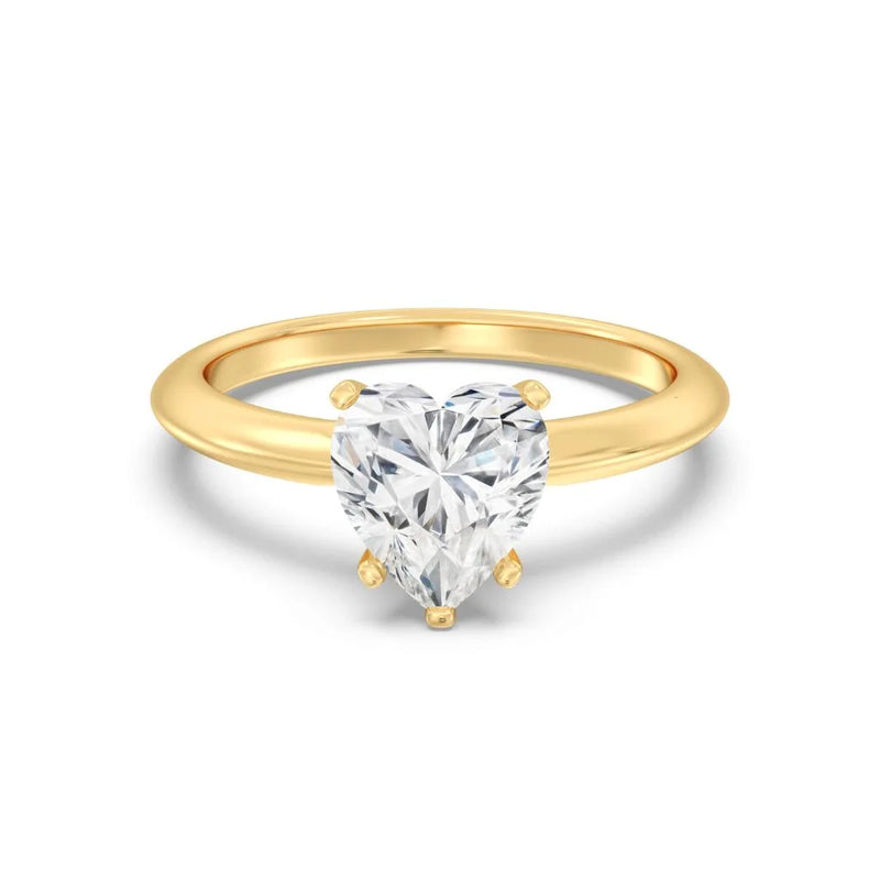 2ct Solitaire Ring Plain Band [1]