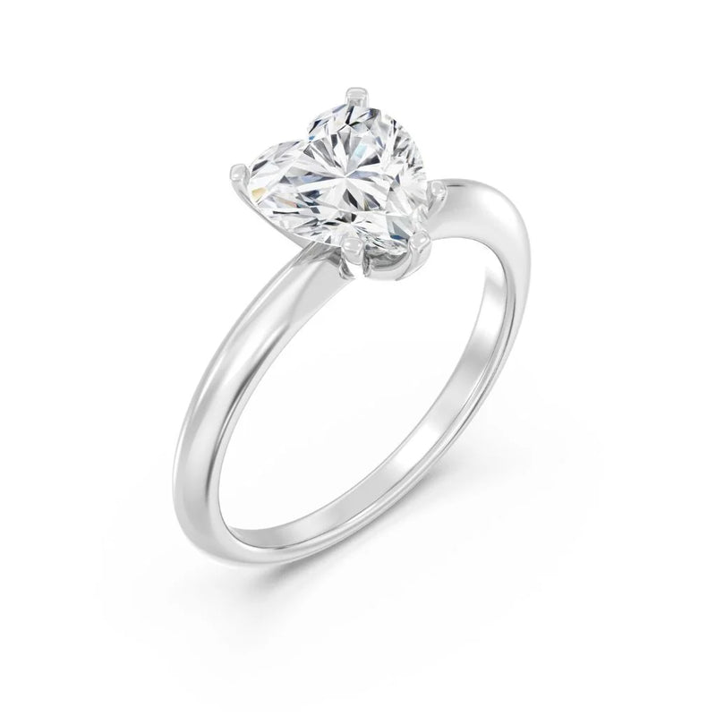 2ct Solitaire Ring Plain Band [1]