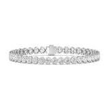 9.0ct Bezel Round Tennis Bracelet (0.30ct Each Stone)