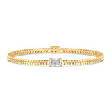 1ct Heart Cuban Link Bracelet