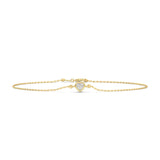 0.30ct Bezel Heart Chain Bracelet