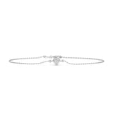 0.30ct Bezel Heart Chain Bracelet