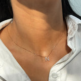 Diamond Initial Necklace