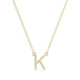 Diamond Initial Necklace