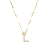 Diamond Initial Necklace