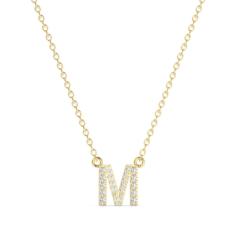 Diamond Initial Necklace