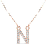 Diamond Initial Necklace