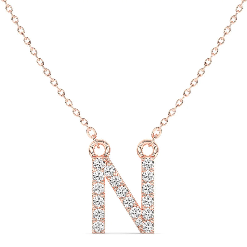 Diamond Initial Necklace