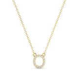 Diamond Initial Necklace