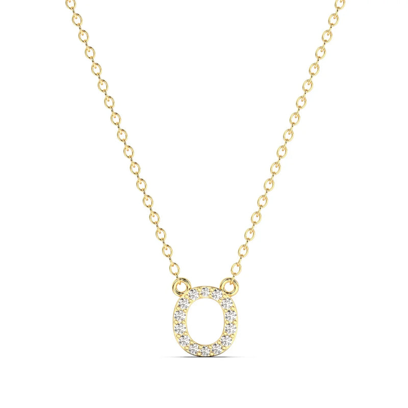 Diamond Initial Necklace