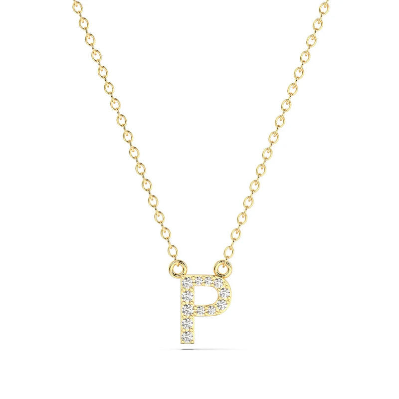 Diamond Initial Necklace