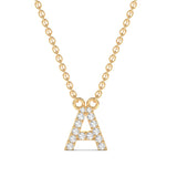 Diamond Initial Necklace