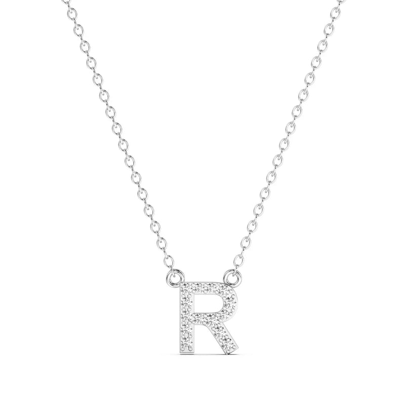 Diamond Initial Necklace