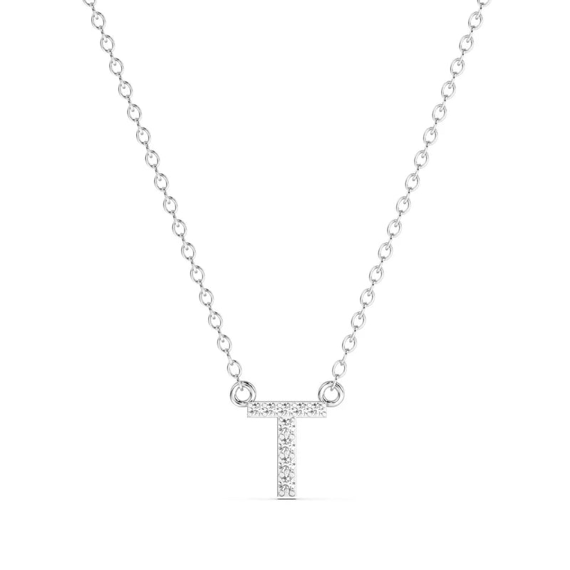 Diamond Initial Necklace