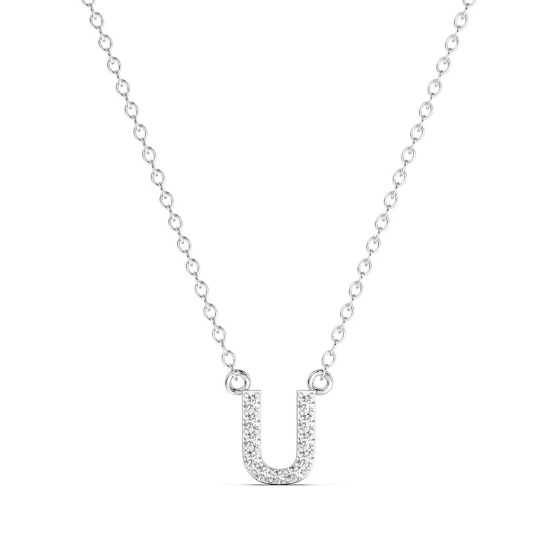 Diamond Initial Necklace