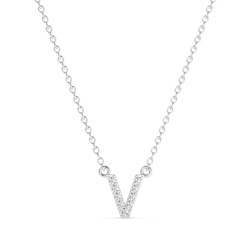 Diamond Initial Necklace