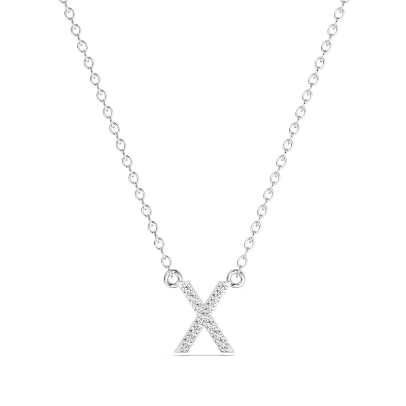 Diamond Initial Necklace