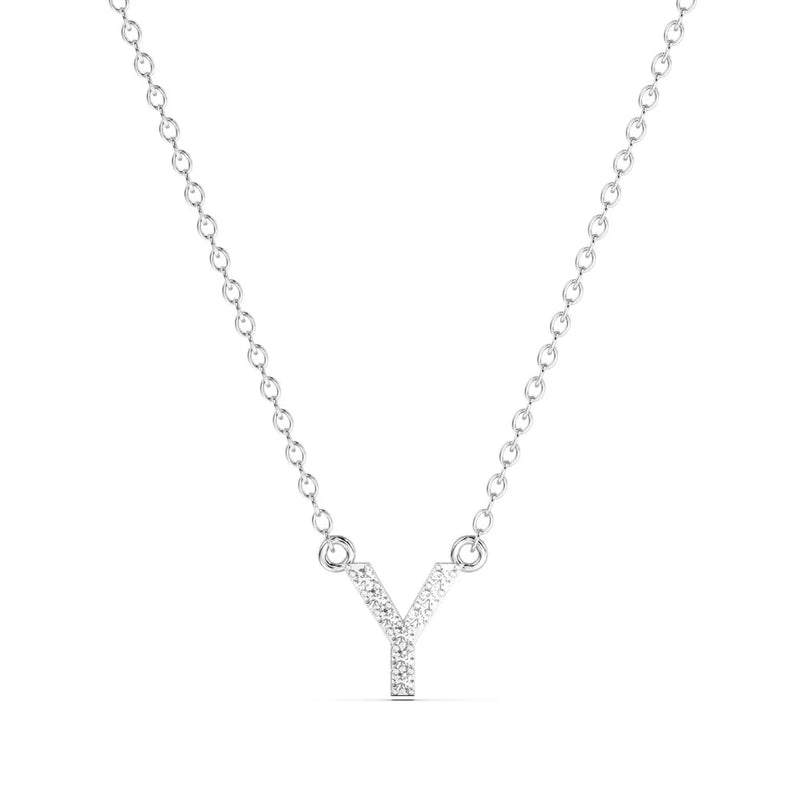 Diamond Initial Necklace