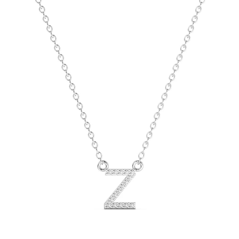 Diamond Initial Necklace