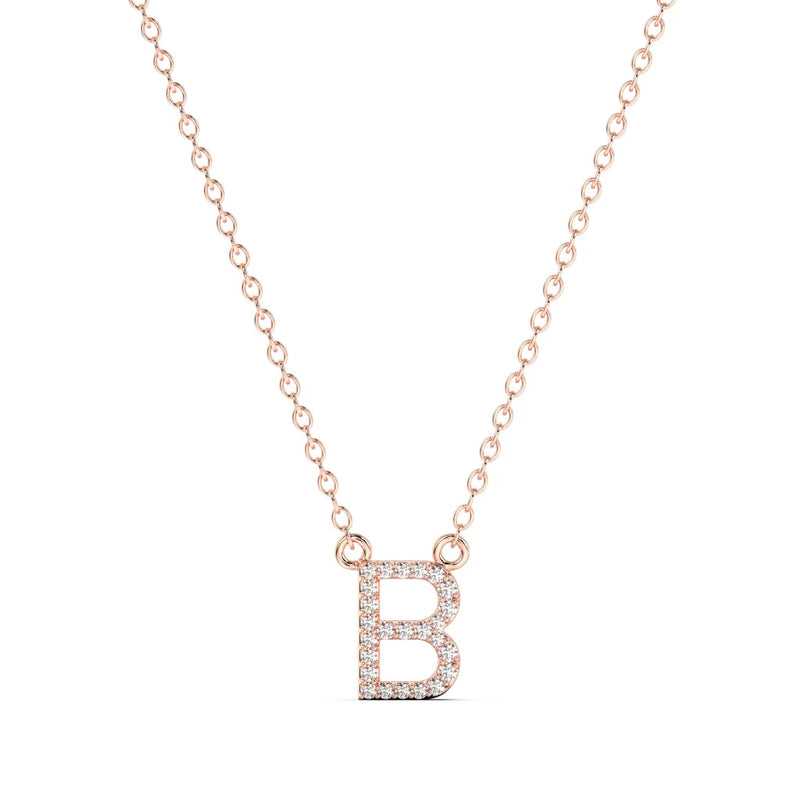 Diamond Initial Necklace