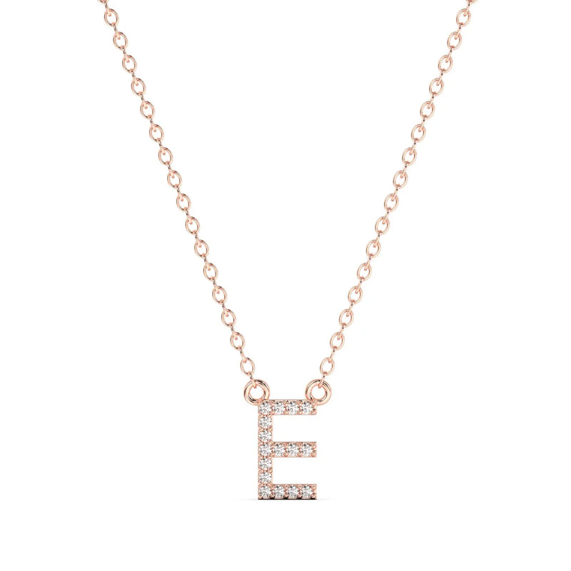 Diamond Initial Necklace