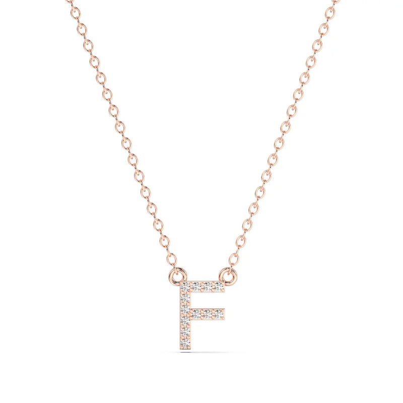 Diamond Initial Necklace