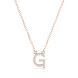 Diamond Initial Necklace