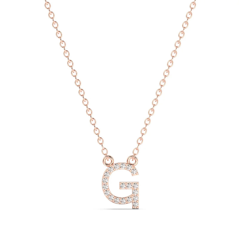 Diamond Initial Necklace