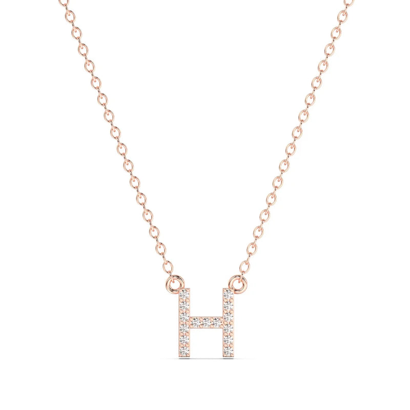 Diamond Initial Necklace