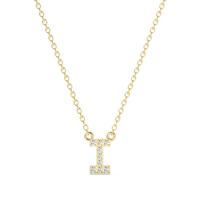 Diamond Initial Necklace