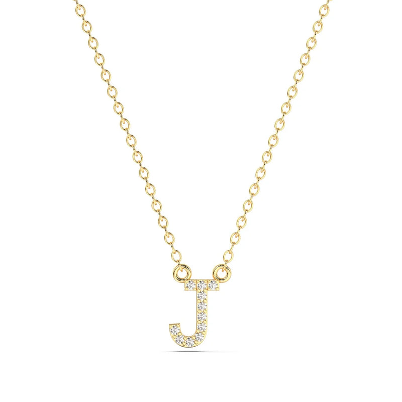 Diamond Initial Necklace