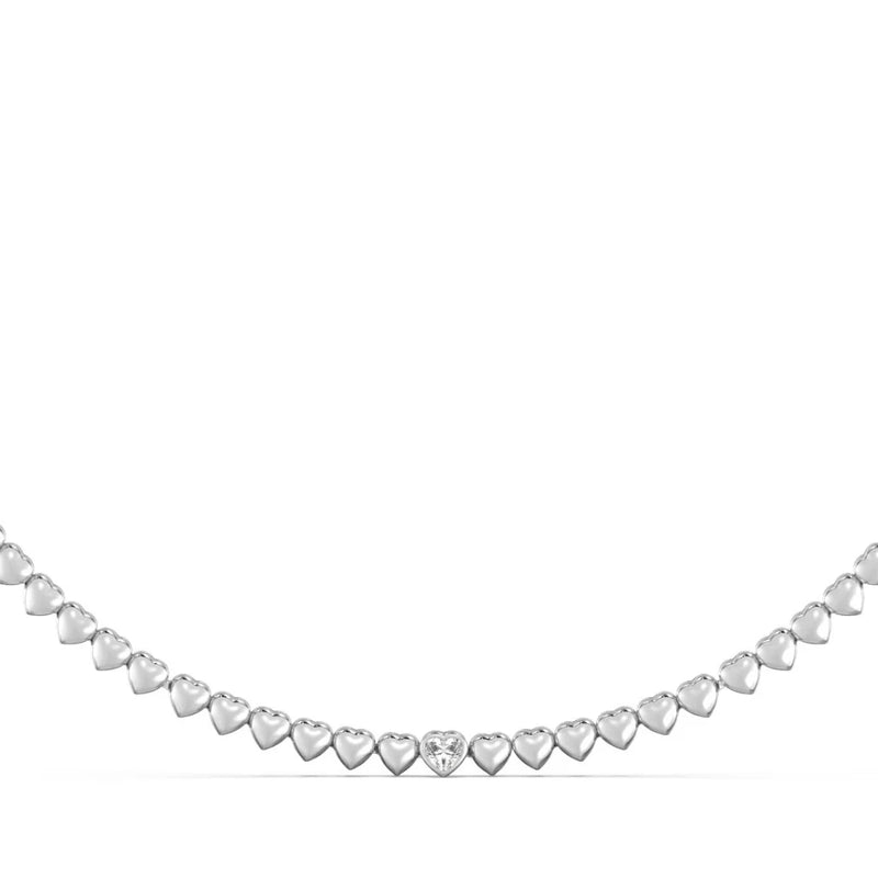 Bezel Single Marquise Necklace