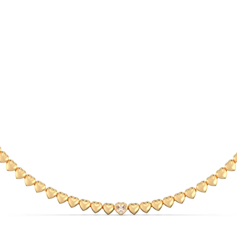 Bezel Single Marquise Necklace