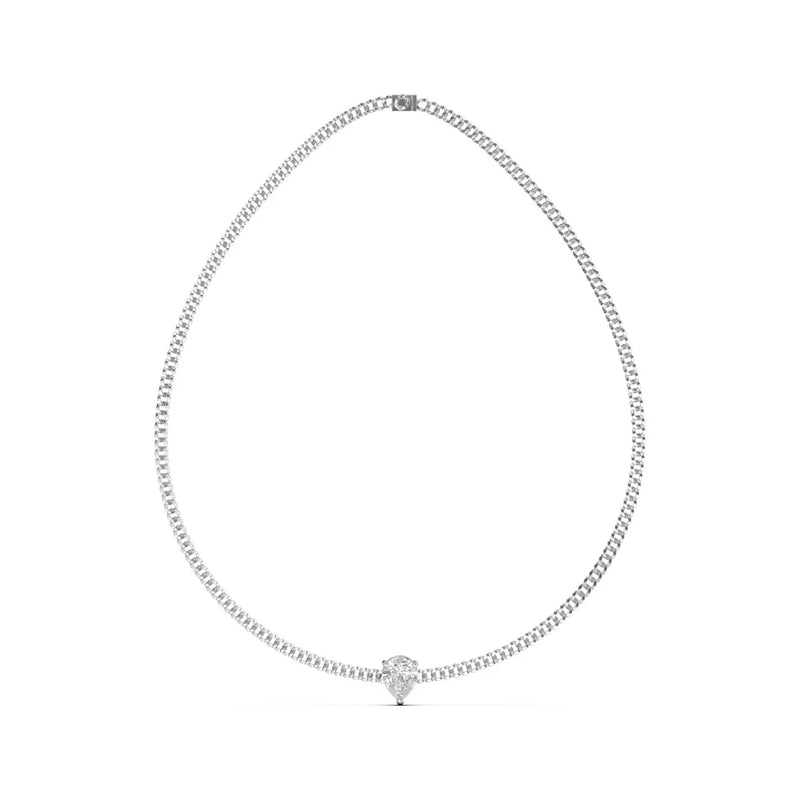 1ct Pear Chain Link Choker