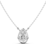 1ct Bezel Marquise Pendant