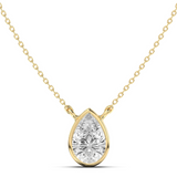 1ct Bezel Marquise Pendant