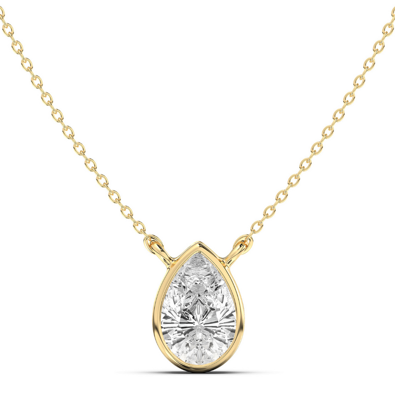 1ct Bezel Marquise Pendant