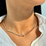 Bezel Single Heart Necklace