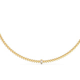 Bezel Single Marquise Necklace