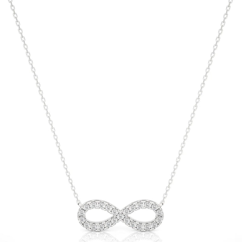  INFINITY DIAMOND PENDANT KAYAA JEWELS WHITE GOLD