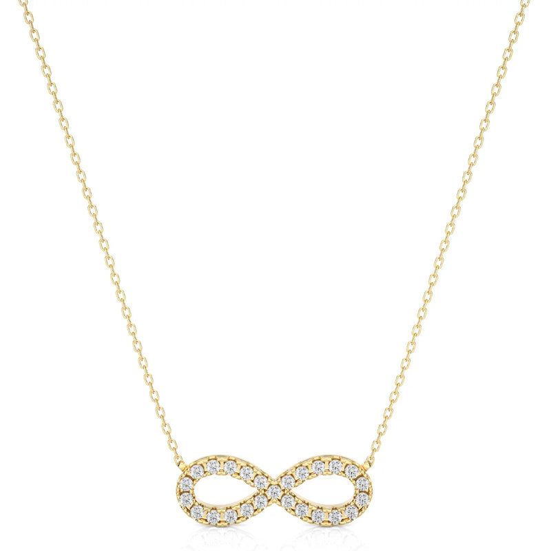  INFINITY DIAMOND PENDANT KAYAA JEWELS YELLOW GOLD