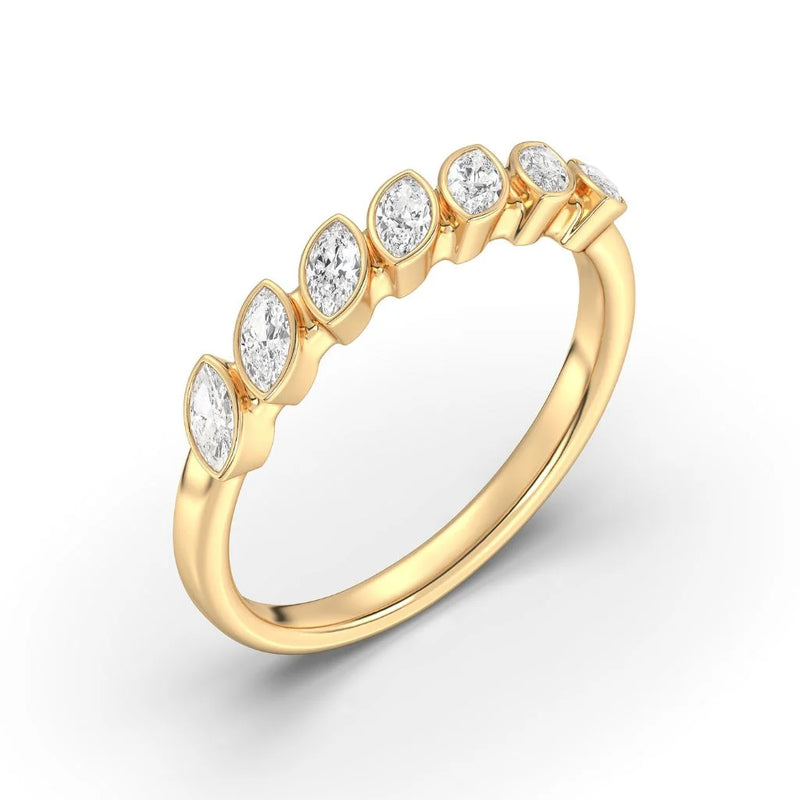 1.40ct Bezel Pear Demi Eternity (0.20CT Each Stone)