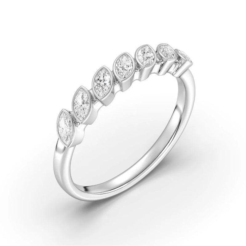 1.40ct Bezel Round Demi Eternity (0.20CT Each Stone) (1)