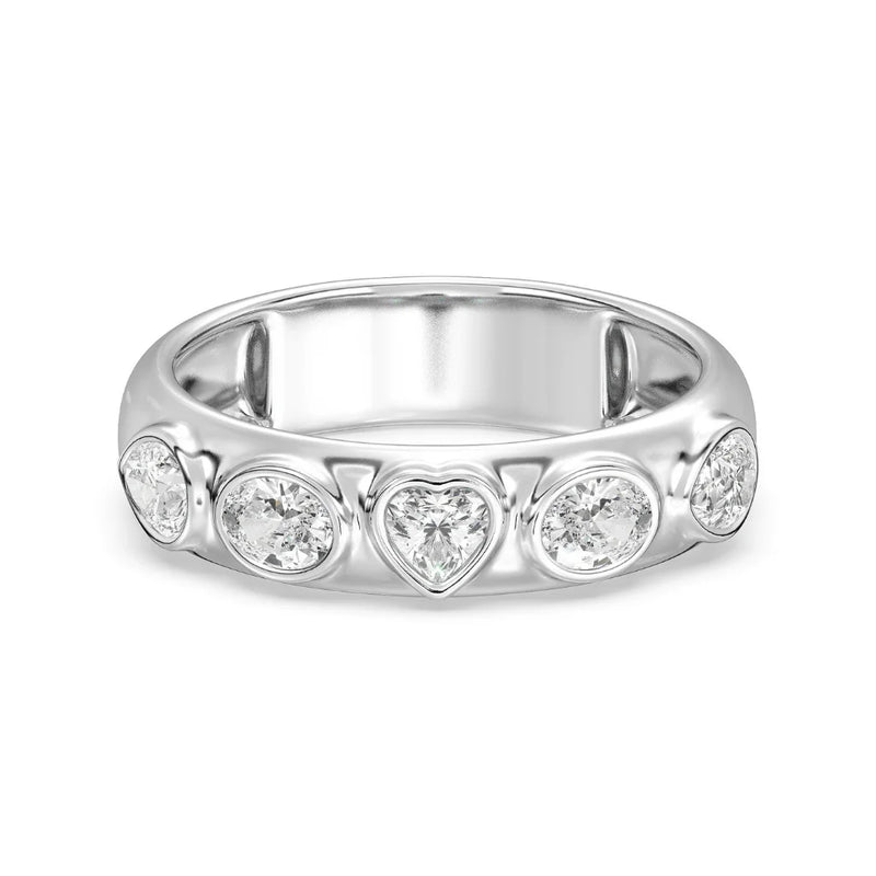 Cloud Mix Shape Diamond Ring