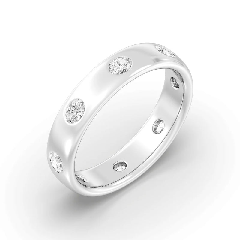 0.80ct Oval Inlay Ring