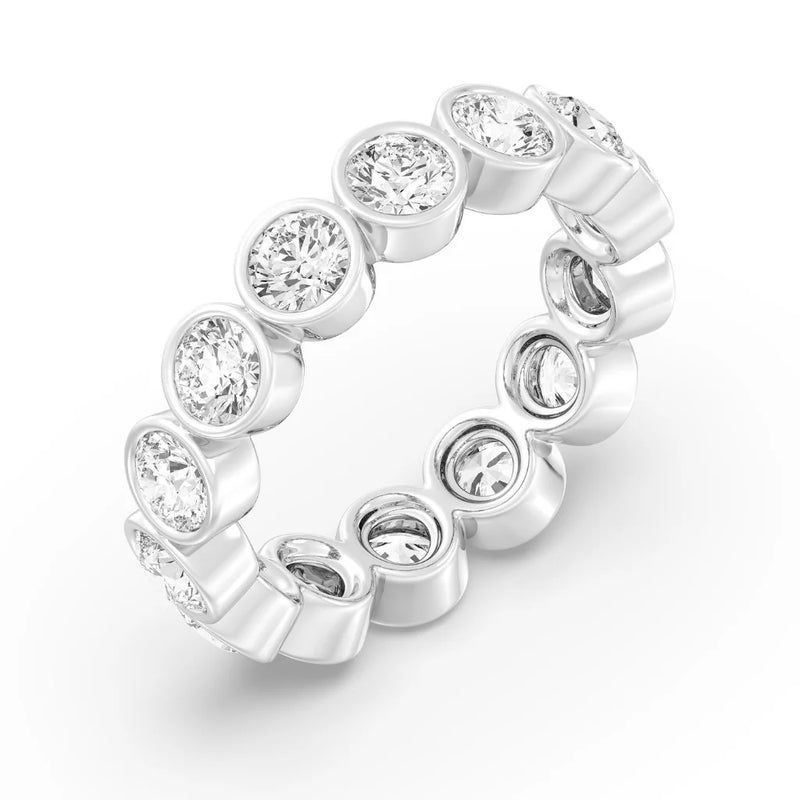 2.60ct Bezel Heart Eternity (0.20Ct Each Stone)