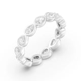 2.60ct Bezel Heart Eternity (0.20Ct Each Stone) (1)