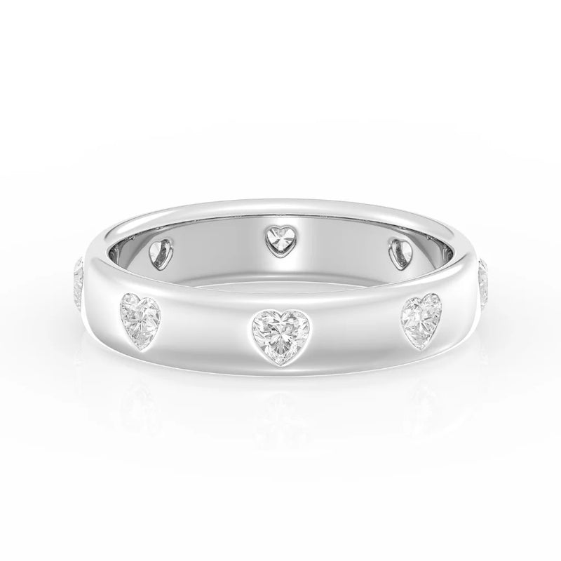 0.80ct Heart Inlay Ring