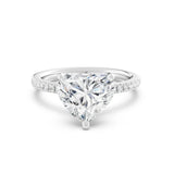 3ct Solitaire Ring Pavé Band [1]